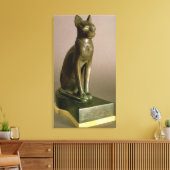 Toile Statuette d'un chat représentant la déesse Bastet (Insitu(Salon))