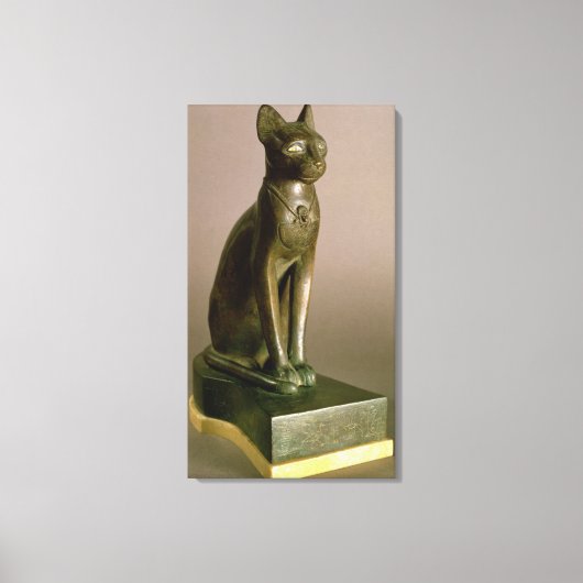 Toile Statuette d'un chat représentant la déesse Bastet (Recto)