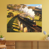 Toile Steam Locomotive on Viaduct (Insitu(Salon))