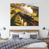 Toile Steam Locomotive on Viaduct (Insitu(Chambre))