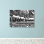 Toile Steam Logging dans les Cascades de Washington Stat (Insitu (Plancher de Bois))