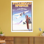 Toile Steamboat Springs colorado affiche de voyage vinta (Insitu(Salon))
