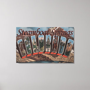 Toile Steamboat Springs, le Colorado - grande scène de