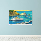 Toile Steamers Catalina et Avalon à Pier et Casino (Insitu (Plancher de Bois))