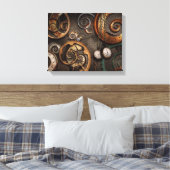Toile Steampunk - Abstrait - Le temps est compliqué (Insitu(Chambre))