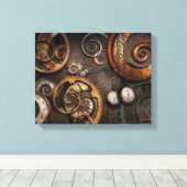 Toile Steampunk - Abstrait - Le temps est compliqué (Insitu (Plancher de Bois))