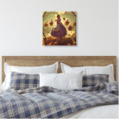 Toile Steampunk Alice et Cupcakes (Insitu(Chambre))