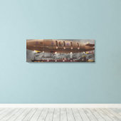 Toile Steampunk - Blimp - Airship Maximus (Insitu (Plancher de Bois))