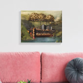 Toile Steampunk - Dirigeable - L'Arche de Noé originale (Insitu(Salon))