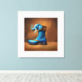 Toile Steampunk Elephant Boot canvas print (Insitu (Plancher de Bois))