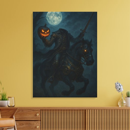 Toile Steampunk Gothic Horror Headless Horseman (Insitu(Salon))