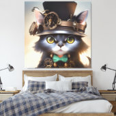 Toile Steampunk Kitten (Insitu(Chambre))