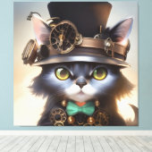 Toile Steampunk Kitten (Insitu (Plancher de Bois))
