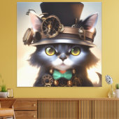 Toile Steampunk Kitten (Insitu(Salon))