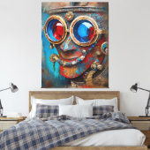 Toile Steampunk Le Portrait De L'Homme Tin (Insitu(Chambre))