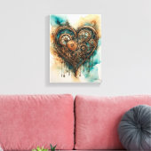 Toile Steampunk Love (Insitu(Salon))