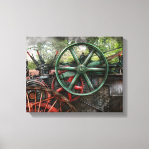 Toile Steampunk - machine - transport de l'avenir