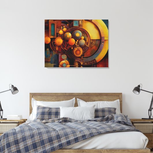Toile Steampunk Mechanical Orb Composition (Insitu(Chambre))