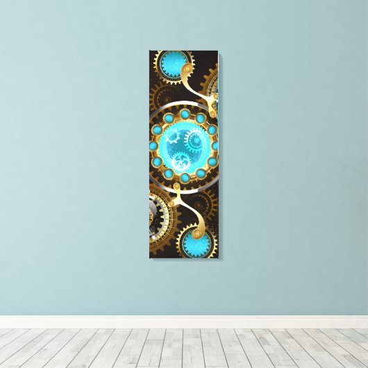 Toile Steampunk Rusty Background (Insitu (Plancher de Bois))