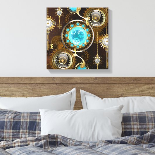 Toile Steampunk Rusty Background (Insitu(Chambre))