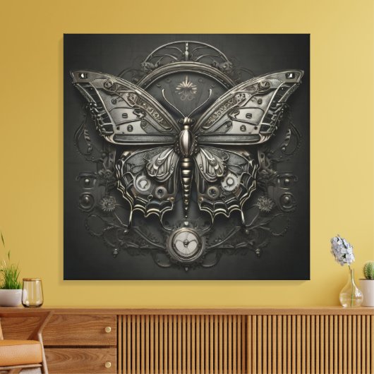 Toile Steampunk Serenity - Butterfly Digital Art (Insitu(Salon))