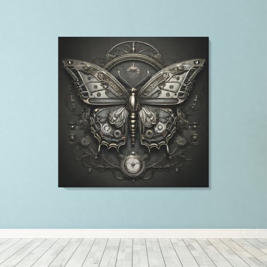 Toile Steampunk Serenity - Butterfly Digital Art (Insitu (Plancher de Bois))