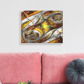 Toile Steampunk - Spirale - continuum du temps spatial (Insitu(Salon))