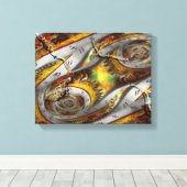 Toile Steampunk - Spirale - continuum du temps spatial (Insitu (Plancher de Bois))