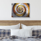 Toile Steampunk - Spirale - Temps infini (Insitu(Chambre))