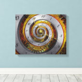 Toile Steampunk - Spirale - Temps infini (Insitu (Plancher de Bois))