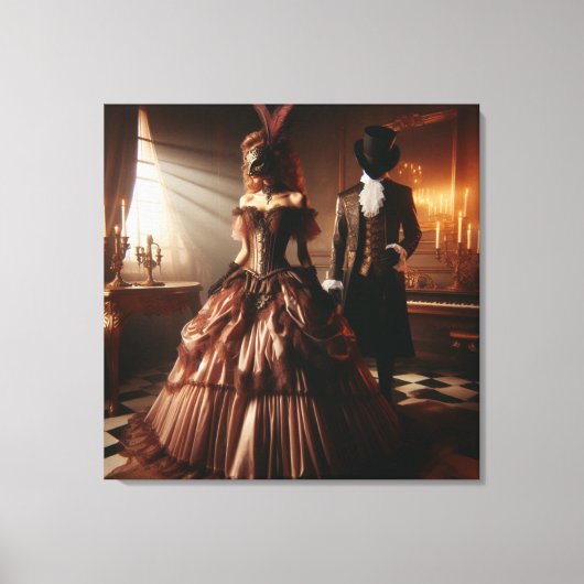 Toile Steampunk Victorian Fantasy Art Masquerade  (Recto)