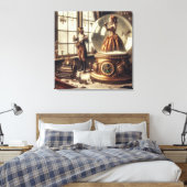 Toile Steampunk Victorian Music Snow Globe (Insitu(Chambre))