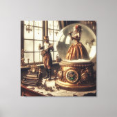 Toile Steampunk Victorian Music Snow Globe (Recto)