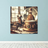 Toile Steampunk Victorian Music Snow Globe (Insitu (Plancher de Bois))