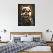Toile Steampunk Yorkie (Insitu(Chambre))