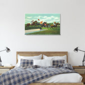 Toile Steeple Chase Water Jump sur la piste de course (Insitu(Chambre))
