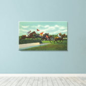 Toile Steeple Chase Water Jump sur la piste de course (Insitu (Plancher de Bois))