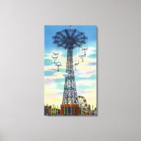 Steeplechase Park Parachute Jump Jump Heure de Jou