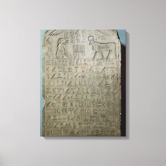 Toile Stela commémorant l'enterrement de l'Apis (Recto)