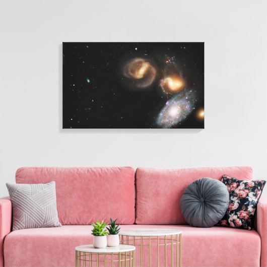 Toile Stephan's Quintet Galaxies (Insitu(Salon))
