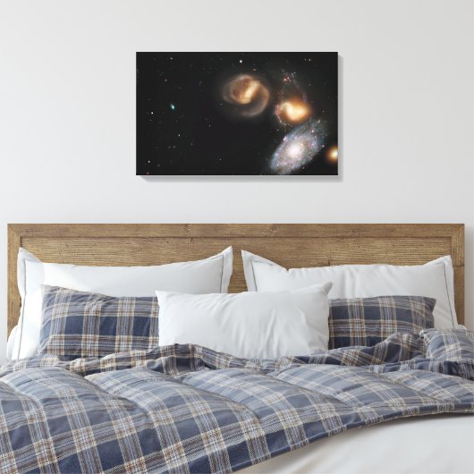 Toile Stephan's Quintet Galaxies (Insitu(Chambre))