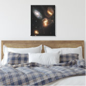 Toile Stephan's Quintet Galaxies (télescope Hubble) (Insitu(Chambre))