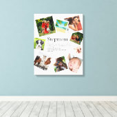 Toile Stepmamie personnalisée Définition 9 Collage photo (Insitu (Plancher de Bois))