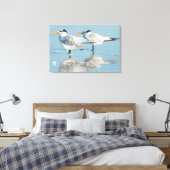 Toile Sternes royales sur la plage (Insitu(Chambre))