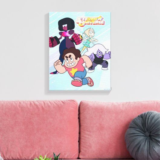 Toile Steven Universe | Crystal Gem Group Action (Insitu(Salon))