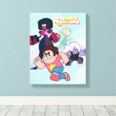 Toile Steven Universe | Crystal Gem Group Action (Insitu (Plancher de Bois))