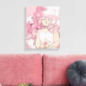 Toile Steven Universe | Illustration de quartz Rose (Insitu(Salon))