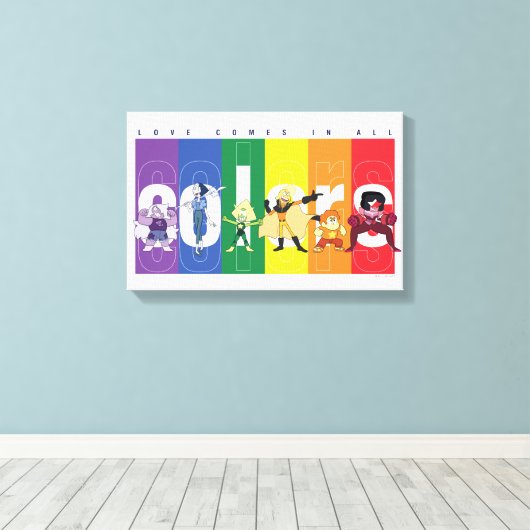 Toile Steven Universe - L'Amour Arrive Dans Toutes Les C (Insitu (Plancher de Bois))