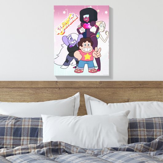 Toile Steven Universe | Pose du groupe Crystal Gem (Insitu(Chambre))