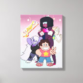 Toile Steven Universe | Pose du groupe Crystal Gem (Recto)